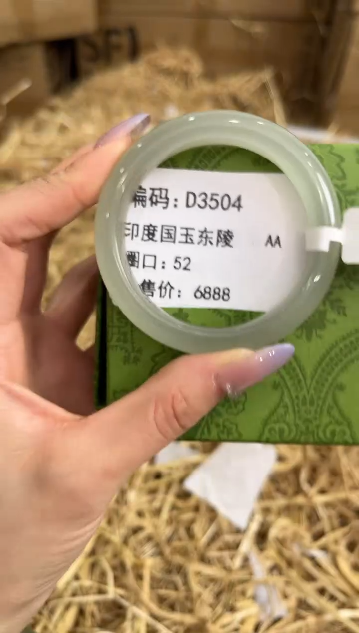 未镶嵌手镯石英质玉D3504
