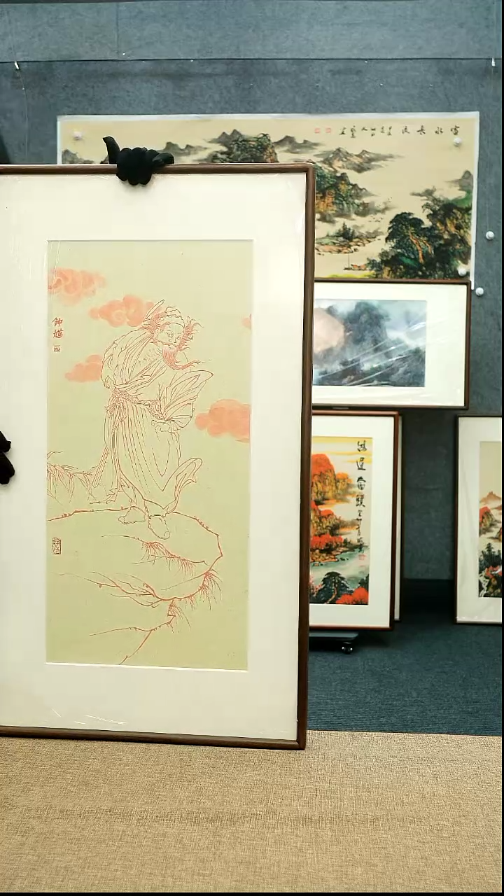 【闪购商品】国画52*92本土老师人物