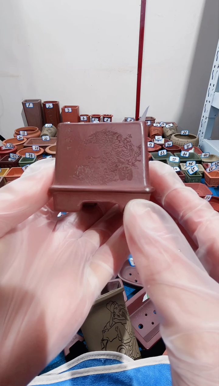 【闪购商品】紫砂紫砂花盆3.5*4