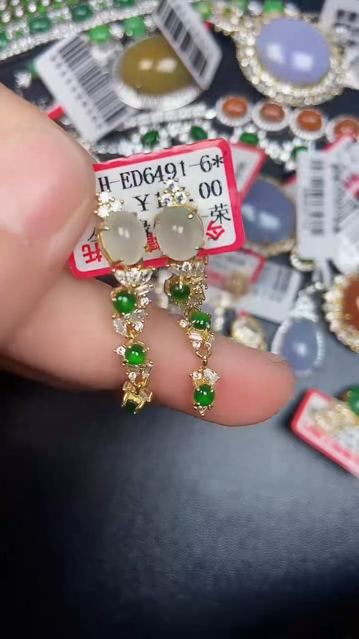 银S925镶嵌戒指翡翠1870