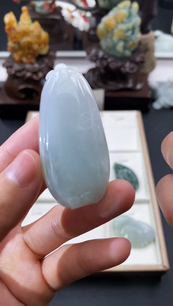 颈饰未镶嵌翡翠天然缅甸A货翡翠