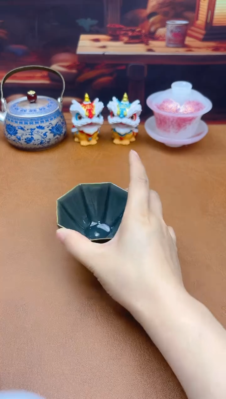 陶瓷茶具摆件旅行套组