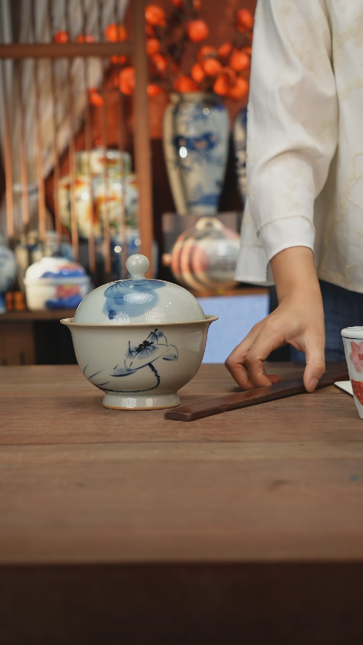 瓷片景德镇设计师釉下手绘陶瓷餐具