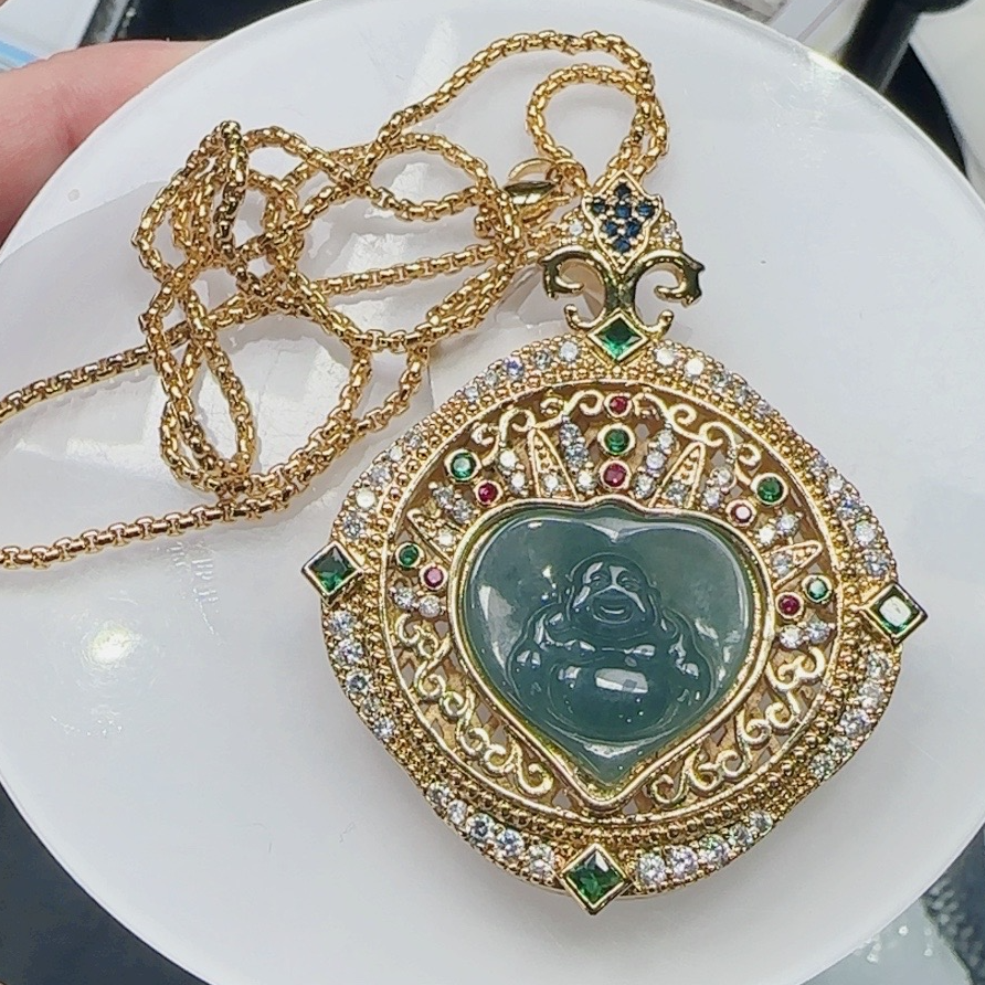 翡翠A货时尚吊坠 GS-30186 GS-MH-03