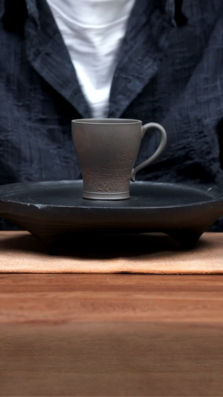 紫砂茶杯五堂  玉兰马克杯
