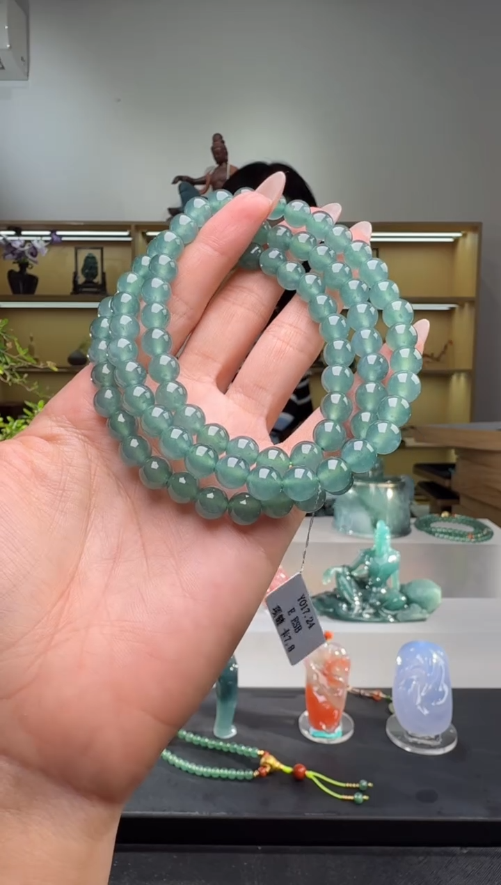 项链未镶嵌翡翠长串（多样性发其一）