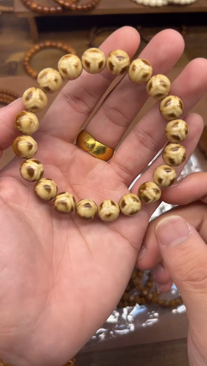 手串紫金鼠劉**喽卡11.5实心圆珠鬼脸