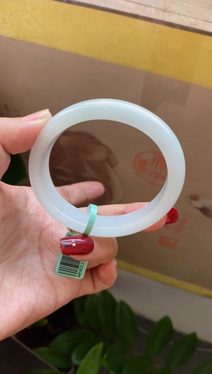 【闪购商品】翡翠手镯未镶嵌（冰胶白月光）贵妃18号