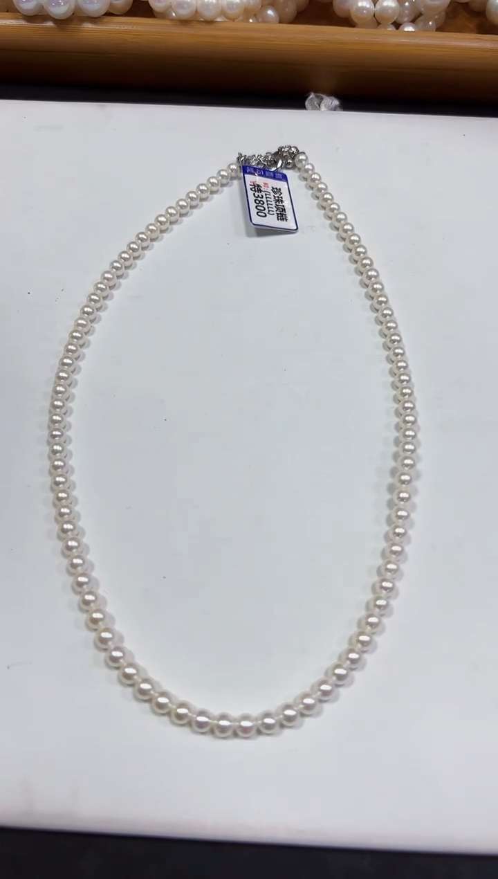 【闪购商品】淡水珍珠颈饰未镶嵌项链4.8