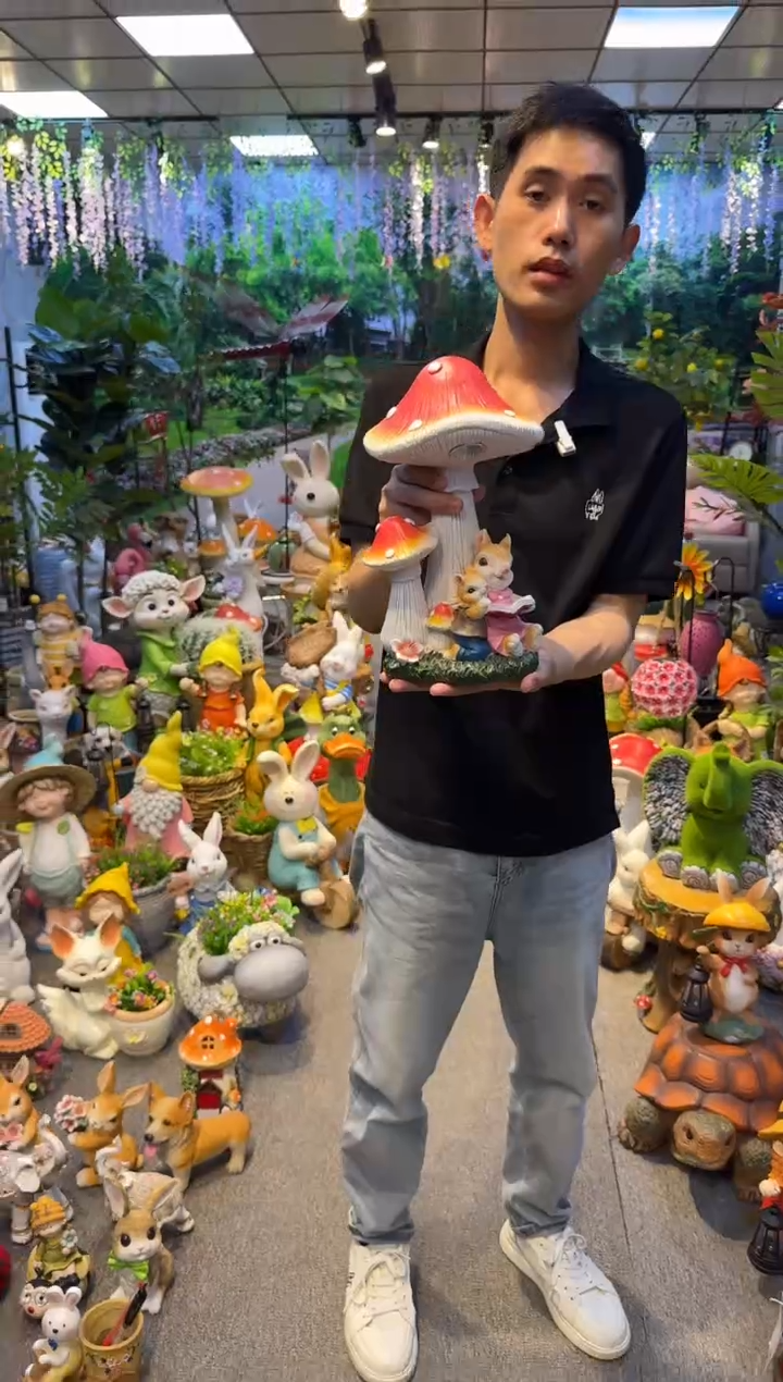 无花朵花园庭院摆件&00&