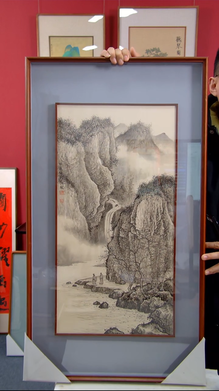 【闪购商品】国画王长斌《觅友图》装裱97*54