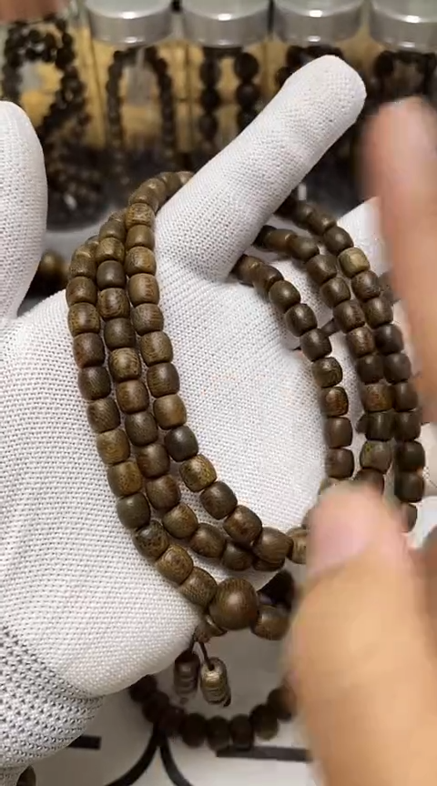 【闪购商品】沉香手串柬埔寨金丝菩萨棋沉香108颗沉水级老料