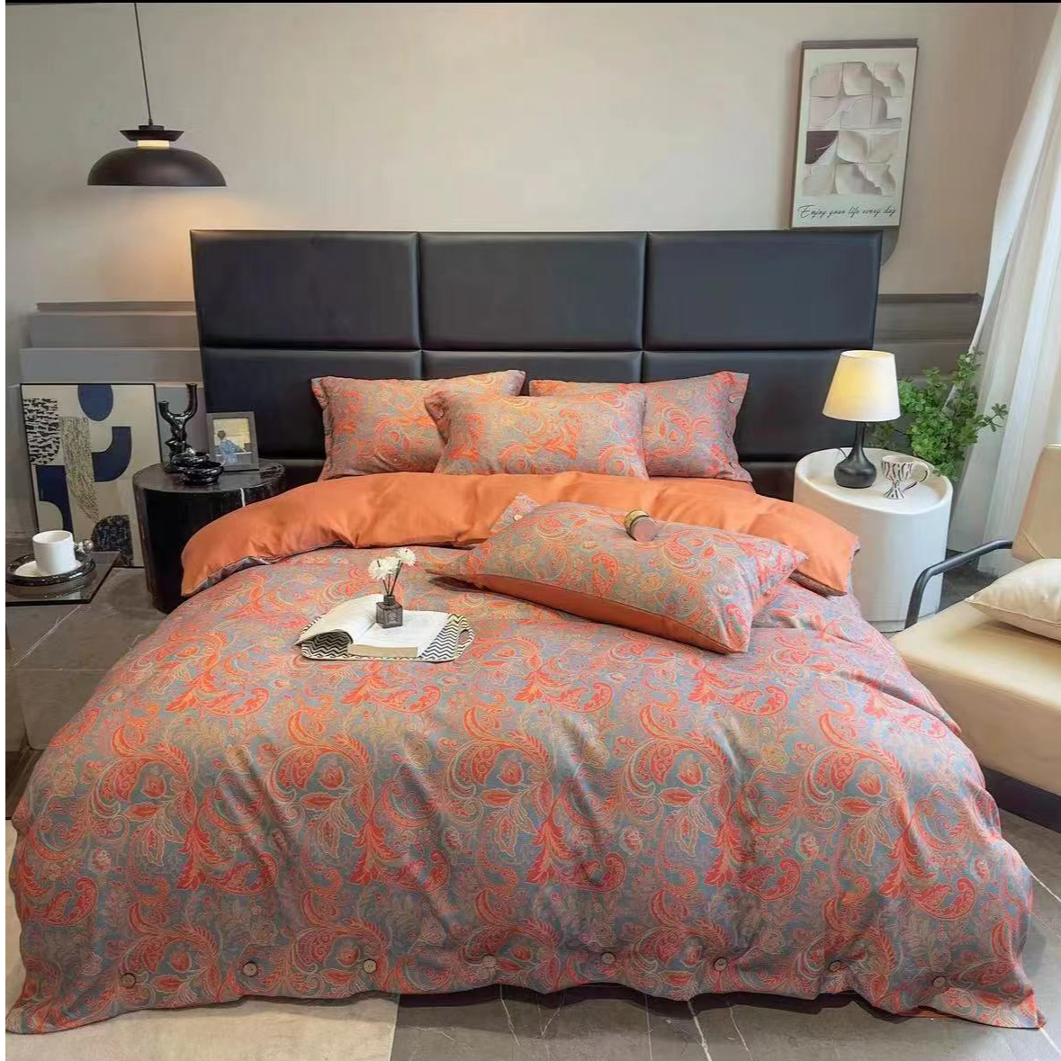 轻奢复古双层纱四件套--凤舞（标准）--2