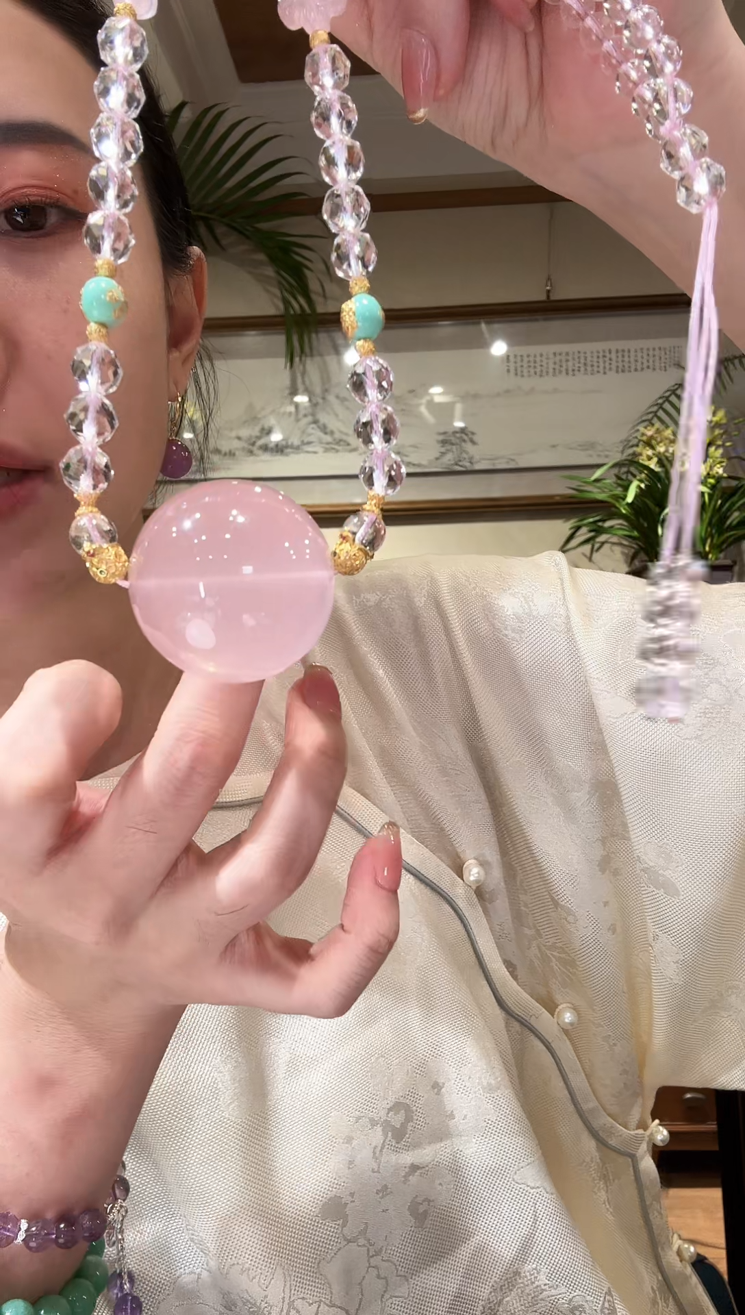 【闪购商品】水晶颈饰未镶嵌国风