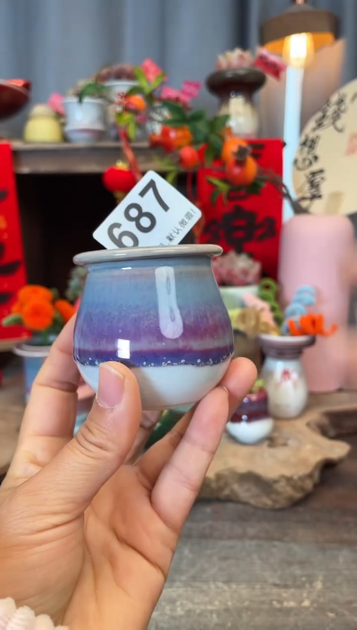 【闪购商品】摆件687知木小芳花盆