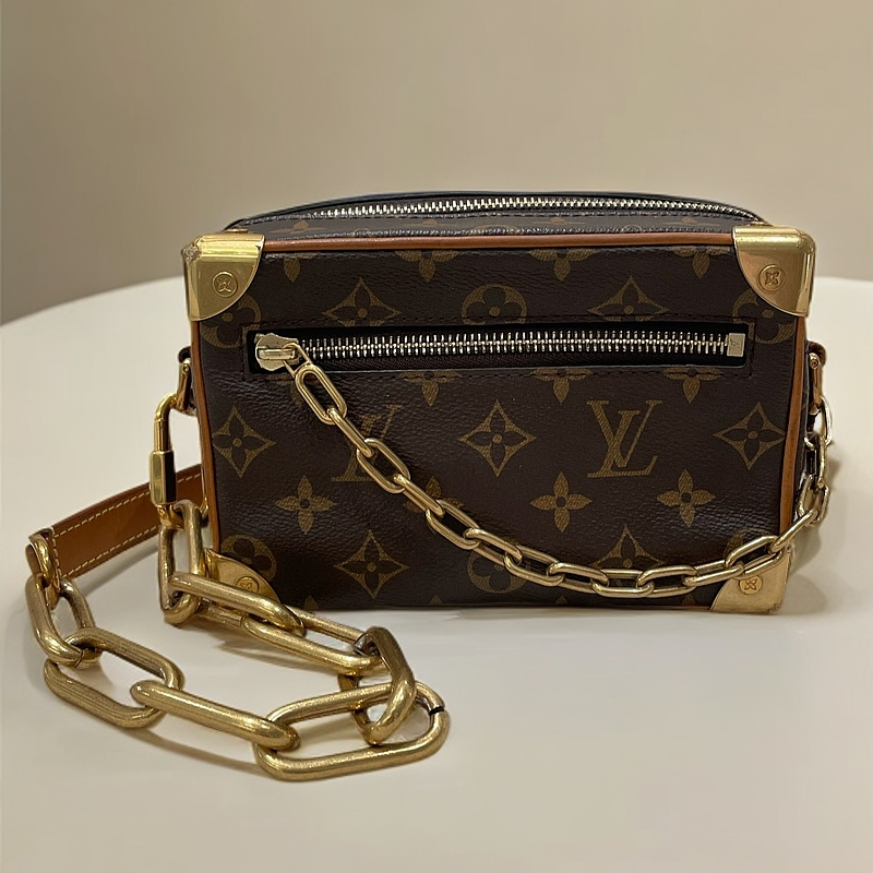 99新 LV Mini Soft Trunk金链软盒子包【N0091】