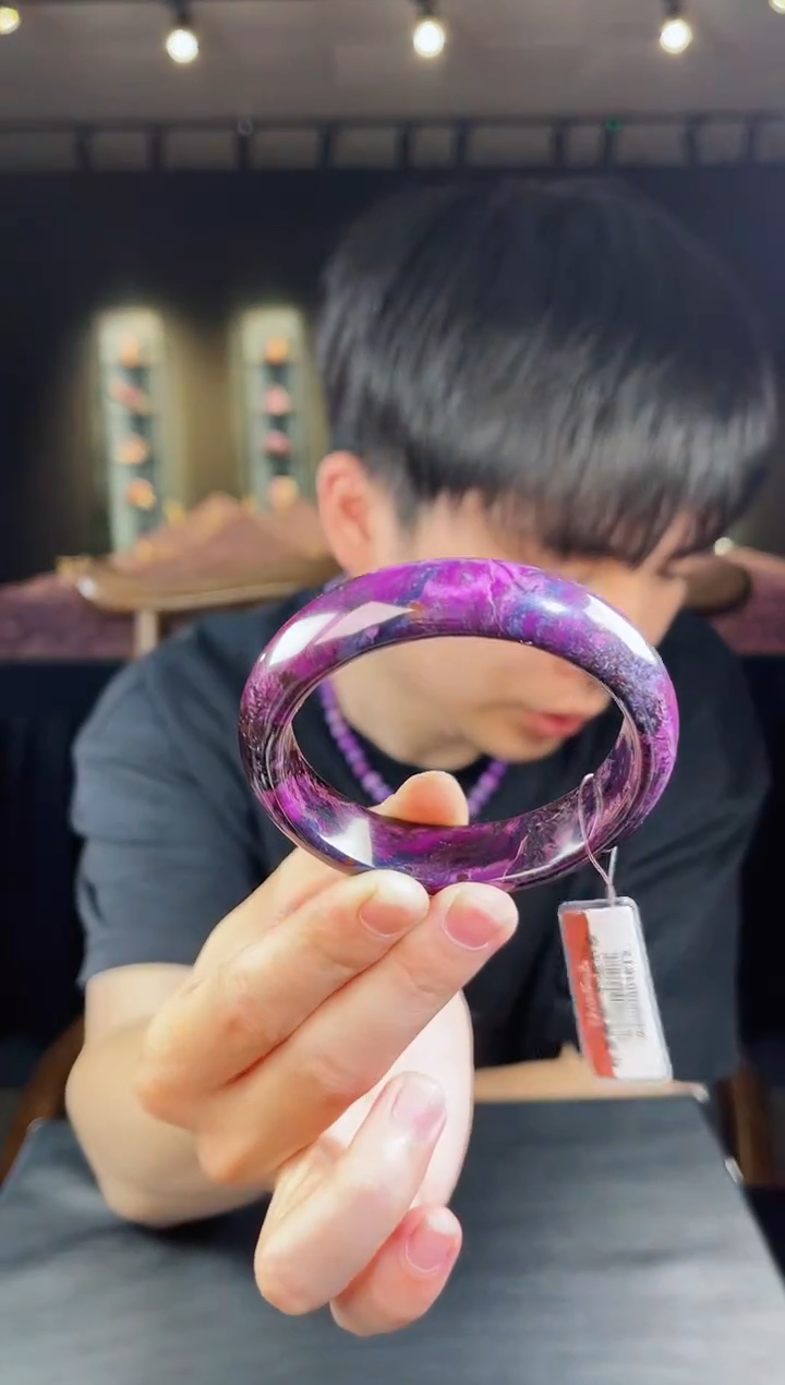 未镶嵌苏纪石（舒俱来）手镯南非舒俱来老矿料