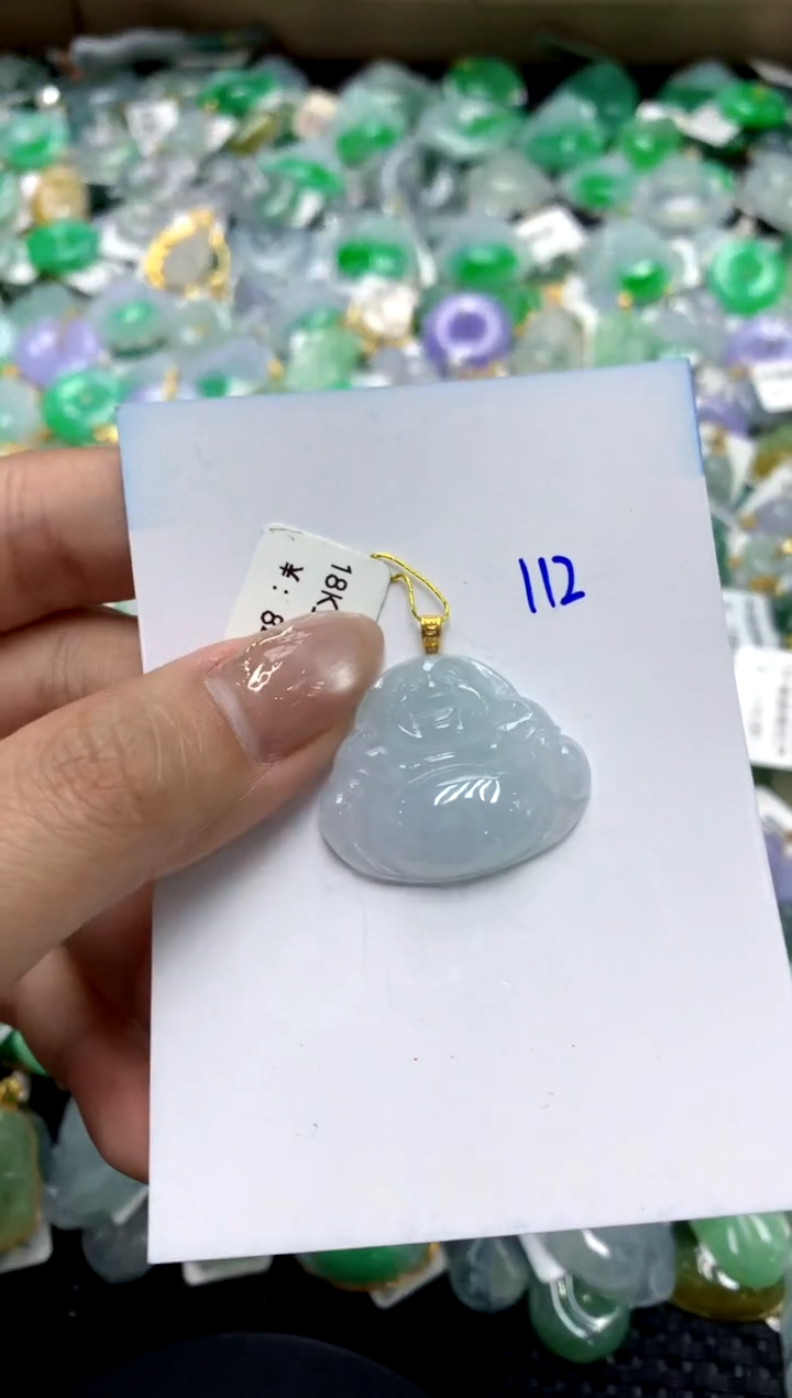 【闪购商品】翡翠颈饰18K金镶嵌11111111111111111