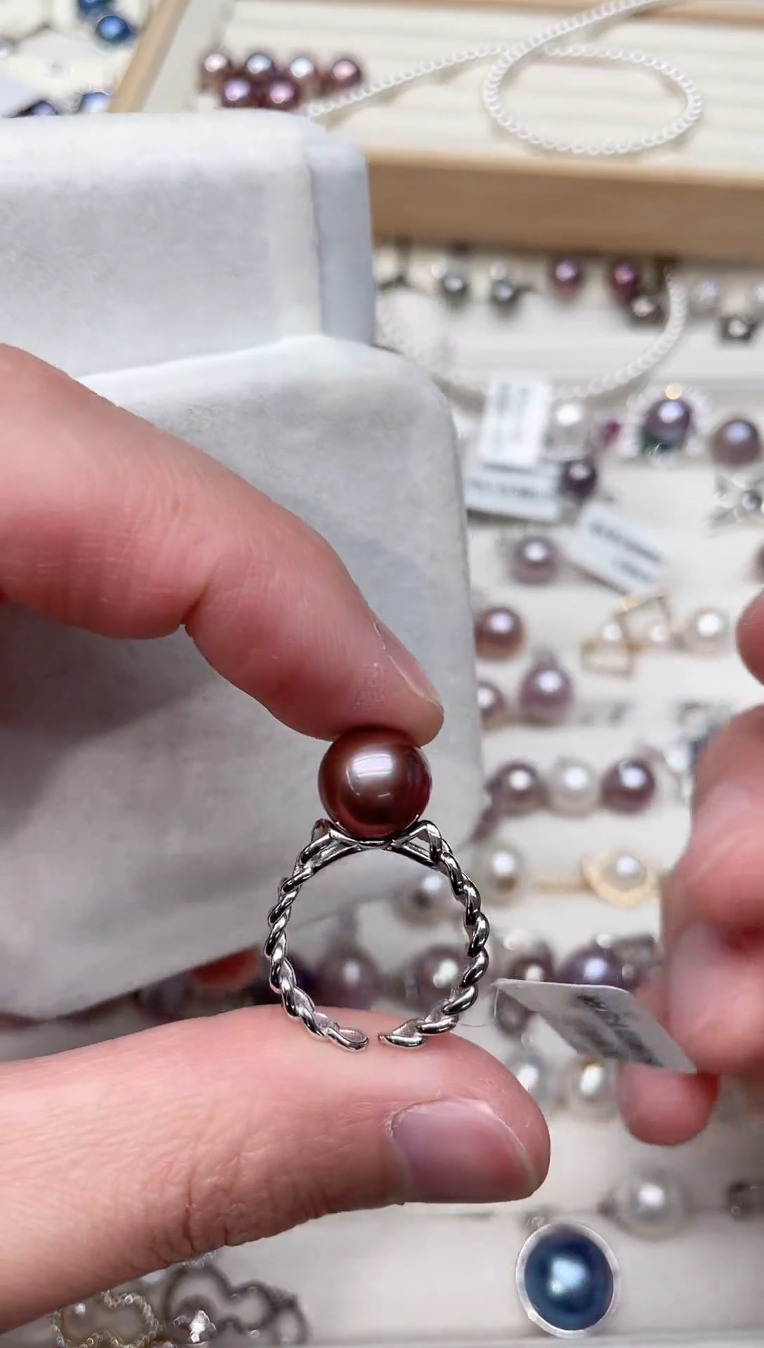 【闪购商品】淡水珍珠戒指银S925镶嵌戒指