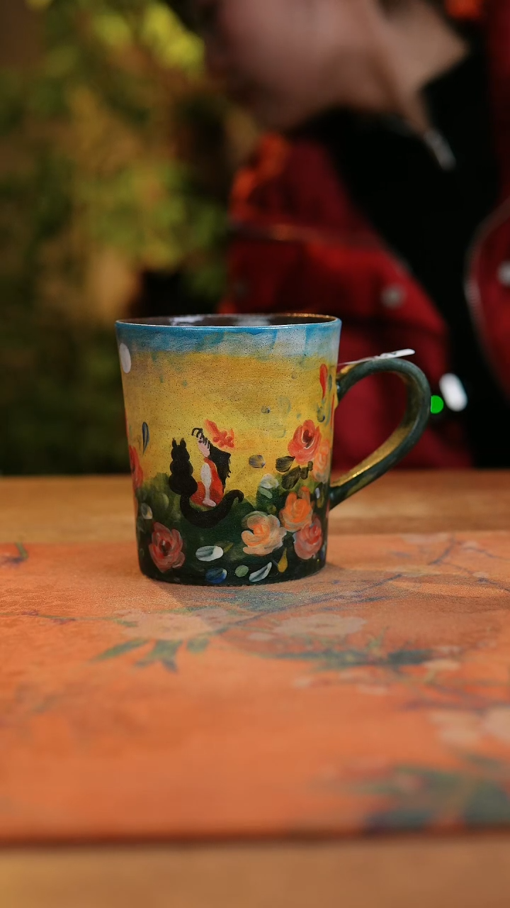 【闪购商品】瓷片1203景德镇手工手绘釉下彩高温瓷