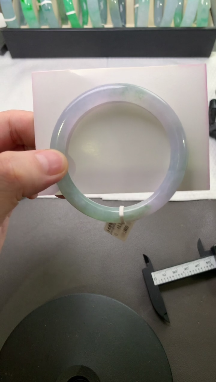 未镶嵌手镯（圆镯）翡翠53.5*8.7*8.2