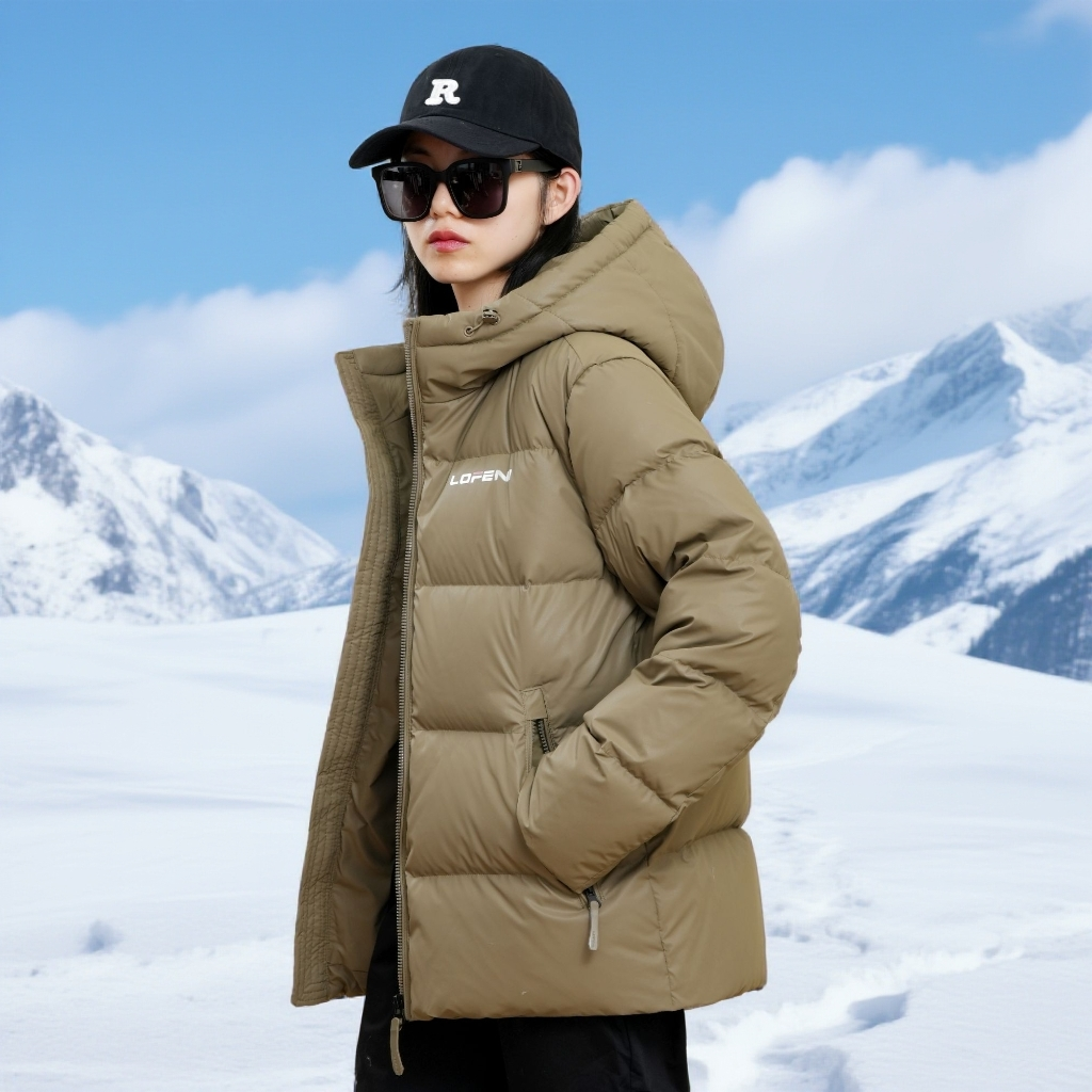 短款肤感蛋白皮黑钻5.0三色版+男女羽绒服-SS11