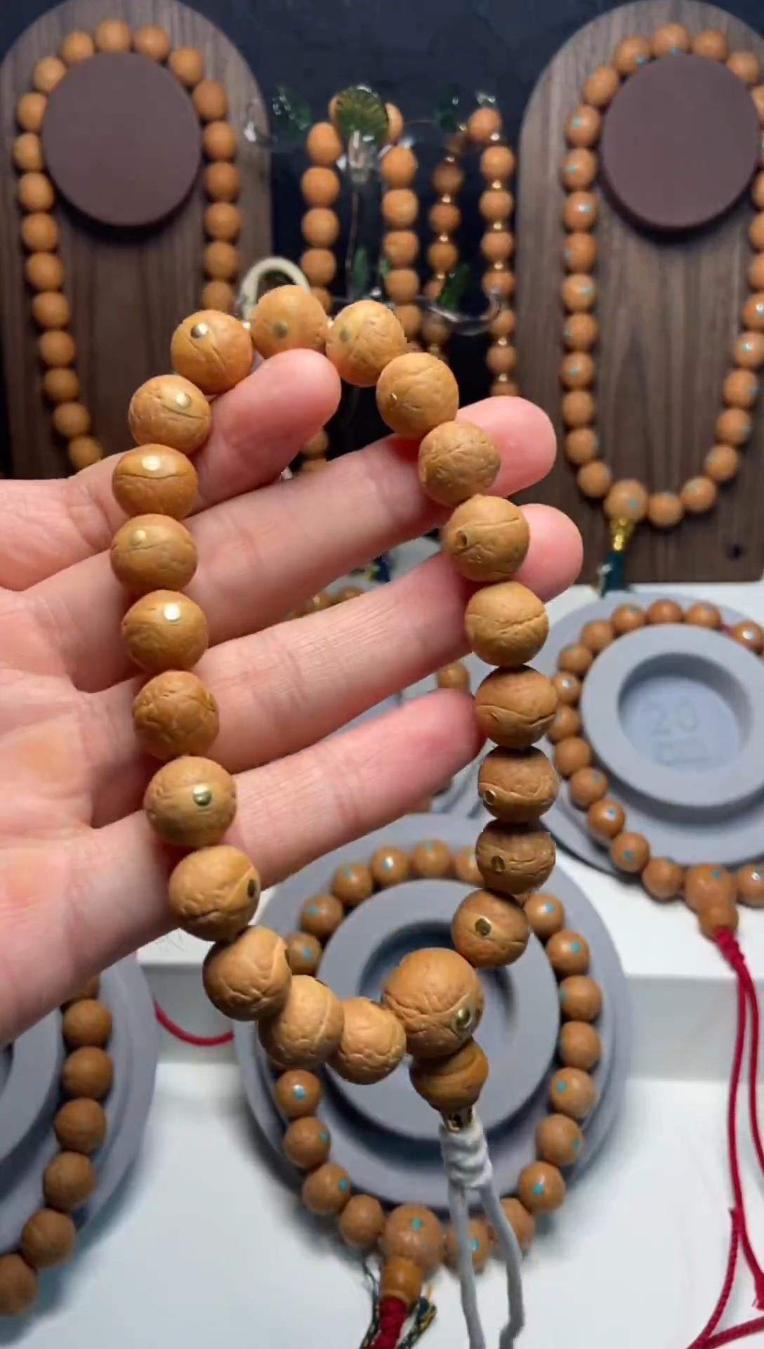 手串凤眼菩提12铜钉手串