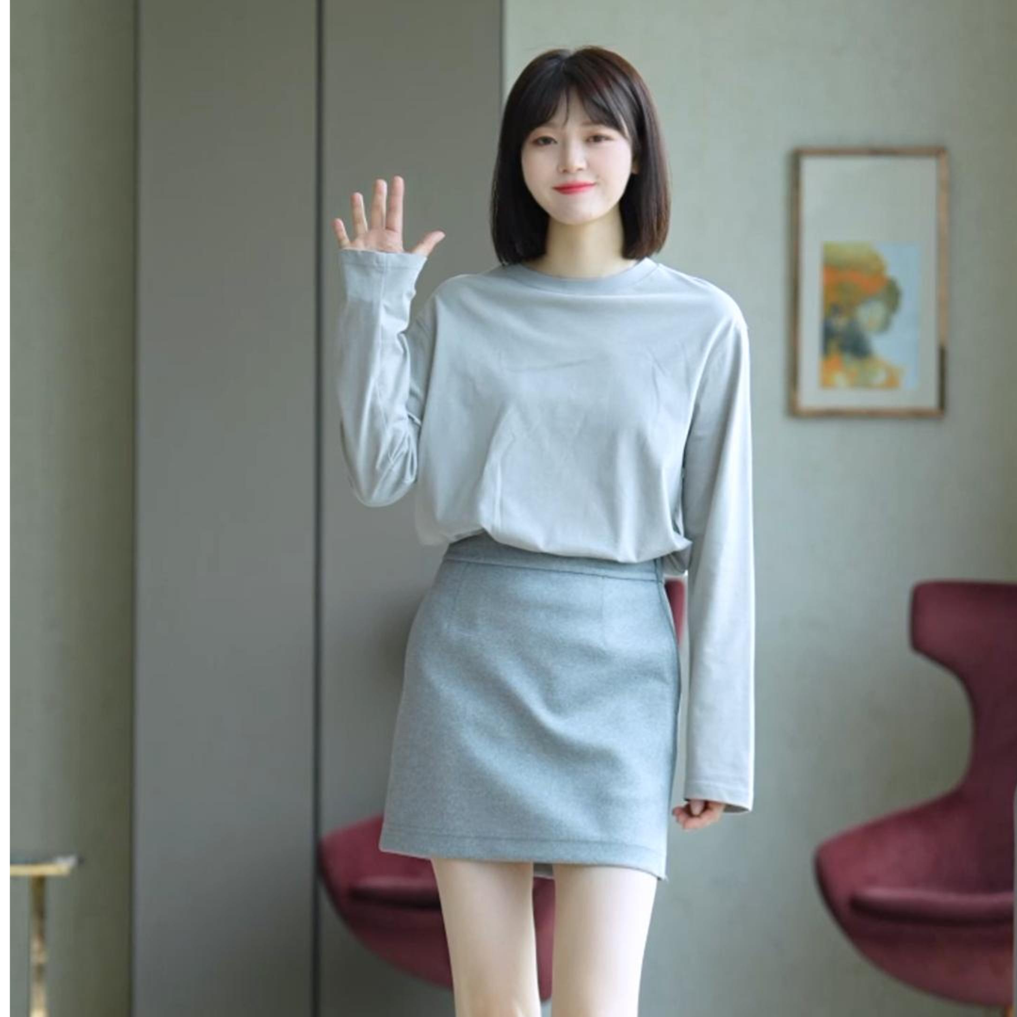 AMASS/阿玛施秋冬新款百搭长袖上衣时尚气质休闲风T恤女530189