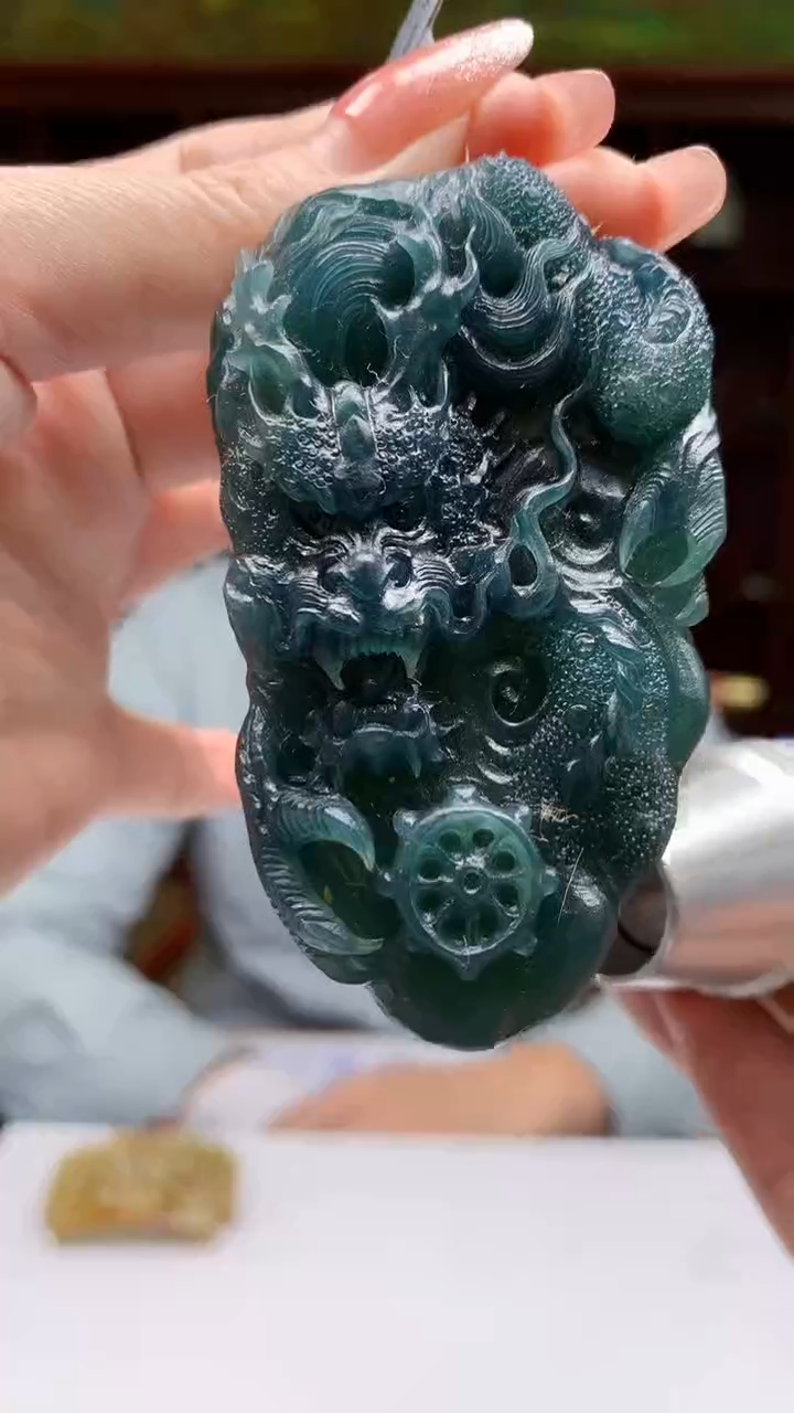 【闪购商品】定制翡翠未镶嵌1081ry-毛货挂件35