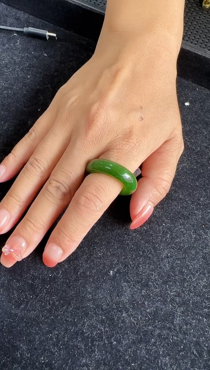 和田玉戒指未镶嵌19-22圈口