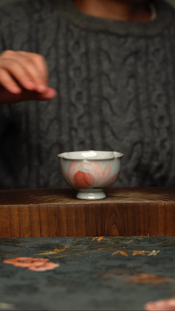 瓷片釉下彩手工手绘同款