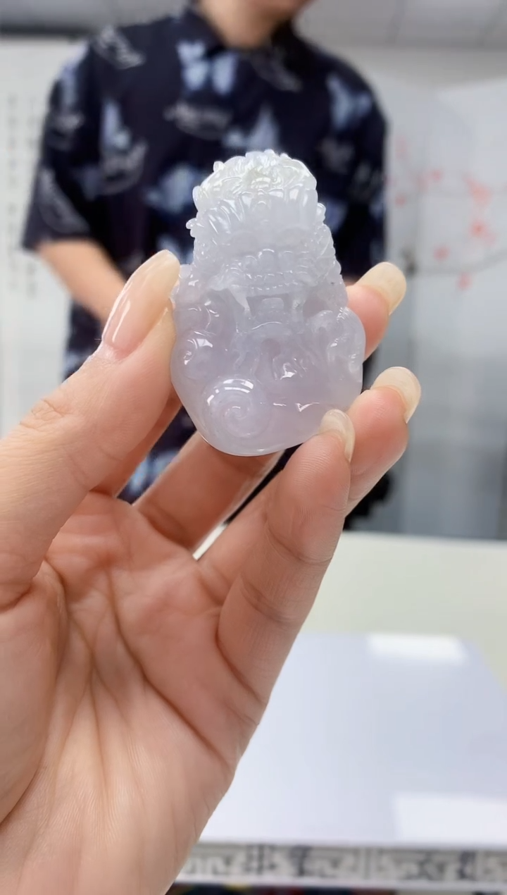 【闪购商品】定制翡翠未镶嵌4688lr-毛货挂件送珠链5
