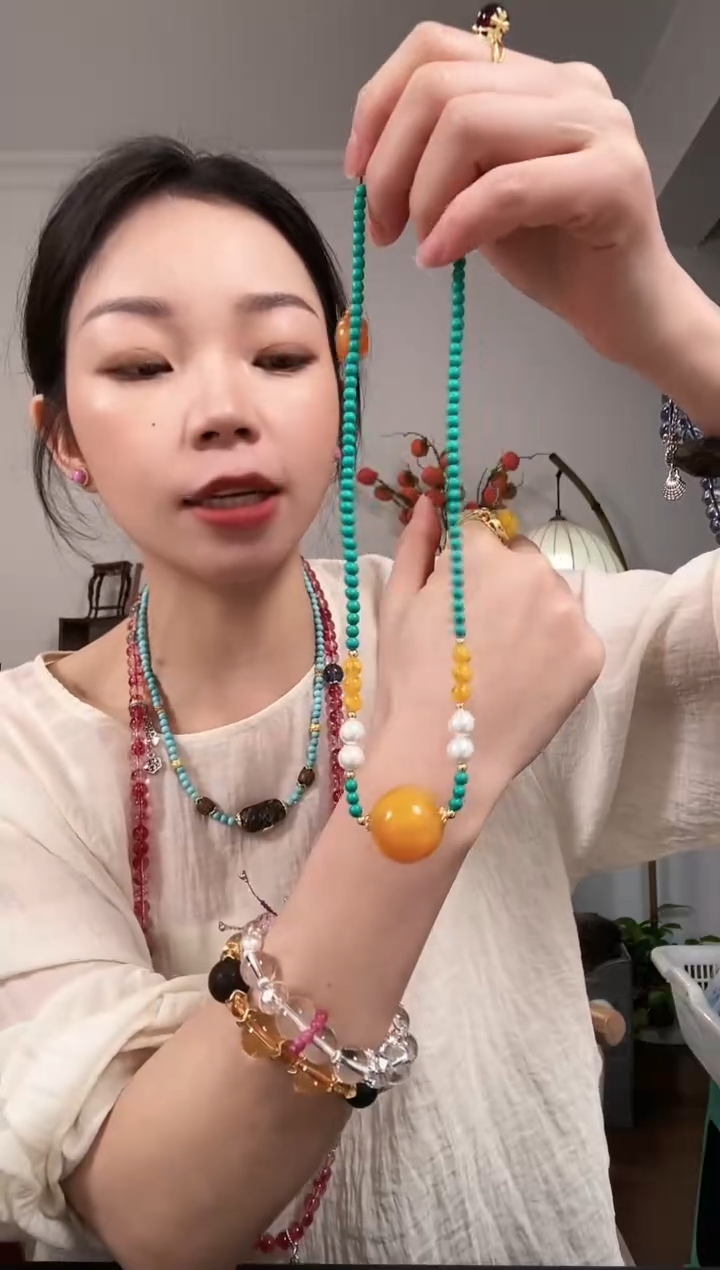 【闪购商品】琥珀颈饰未镶嵌A117AAAAA