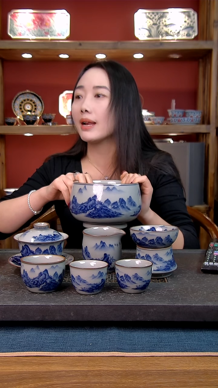 简装家用款7件套 老陶泥开片纹陶瓷茶具