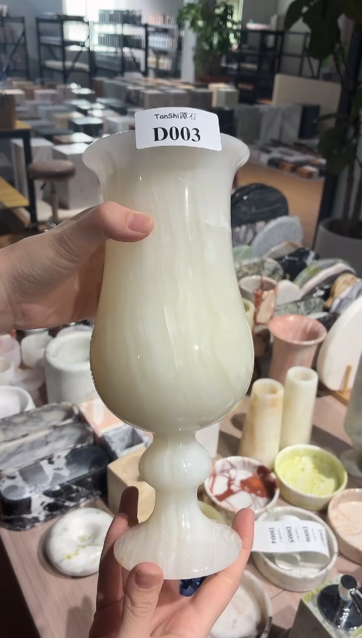 石材D003白玉法式花瓶