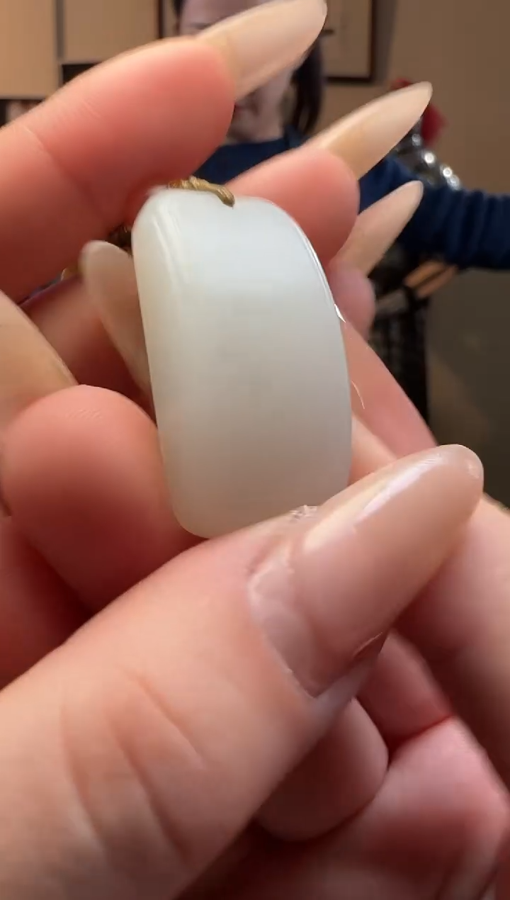 【闪购商品】和田玉白玉无事牌未镶嵌吊坠