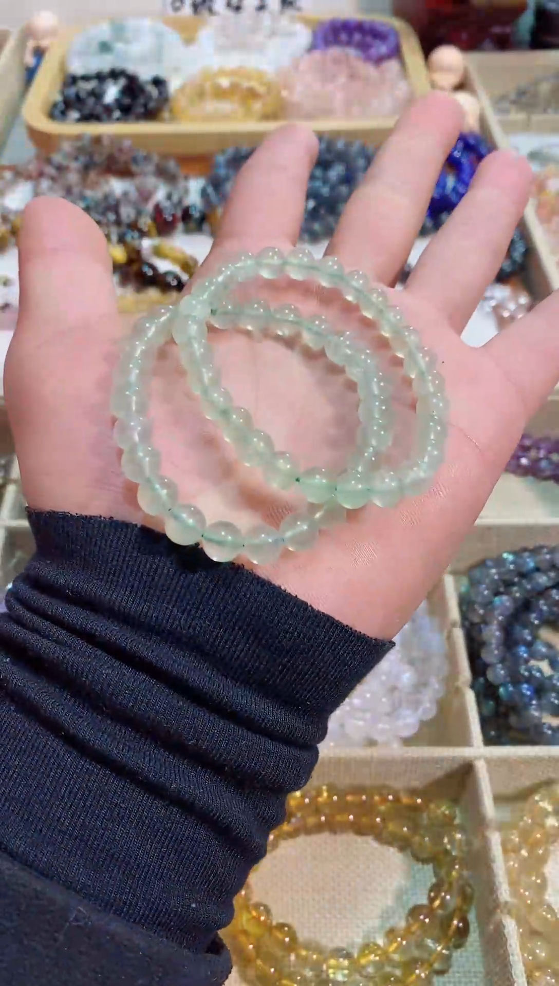 【闪购商品】水晶手链未镶嵌葡萄石7M+ (多样性发其一）