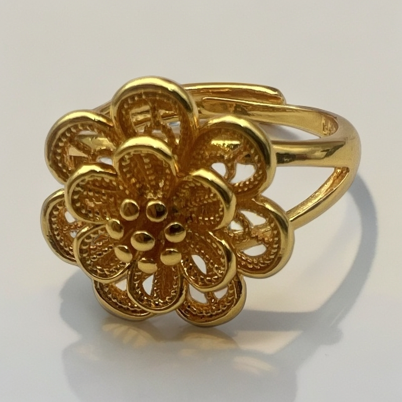 【舟总专属】精美百搭国潮风女士合金大花戒指JZ62919