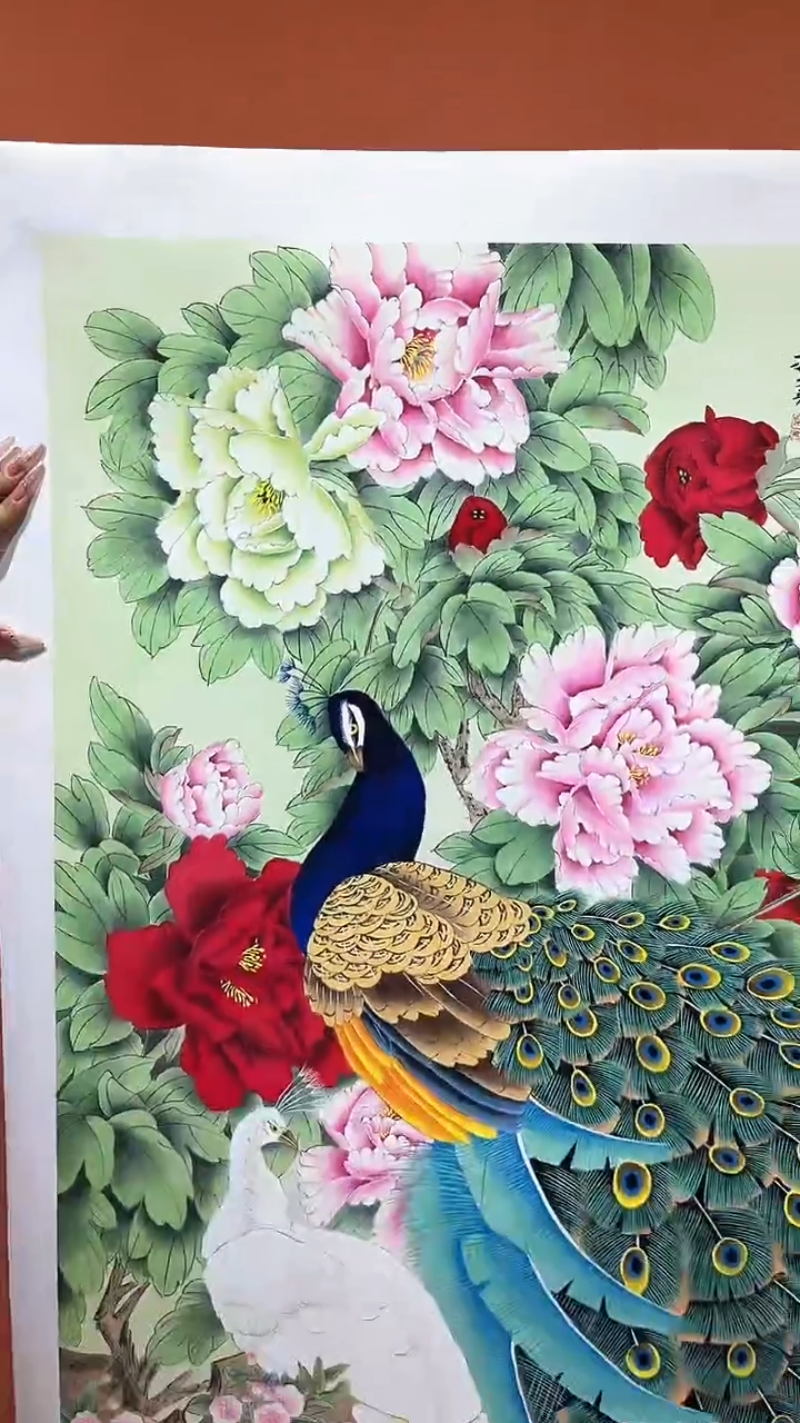 国画郑乐华手绘绘画作品22-28