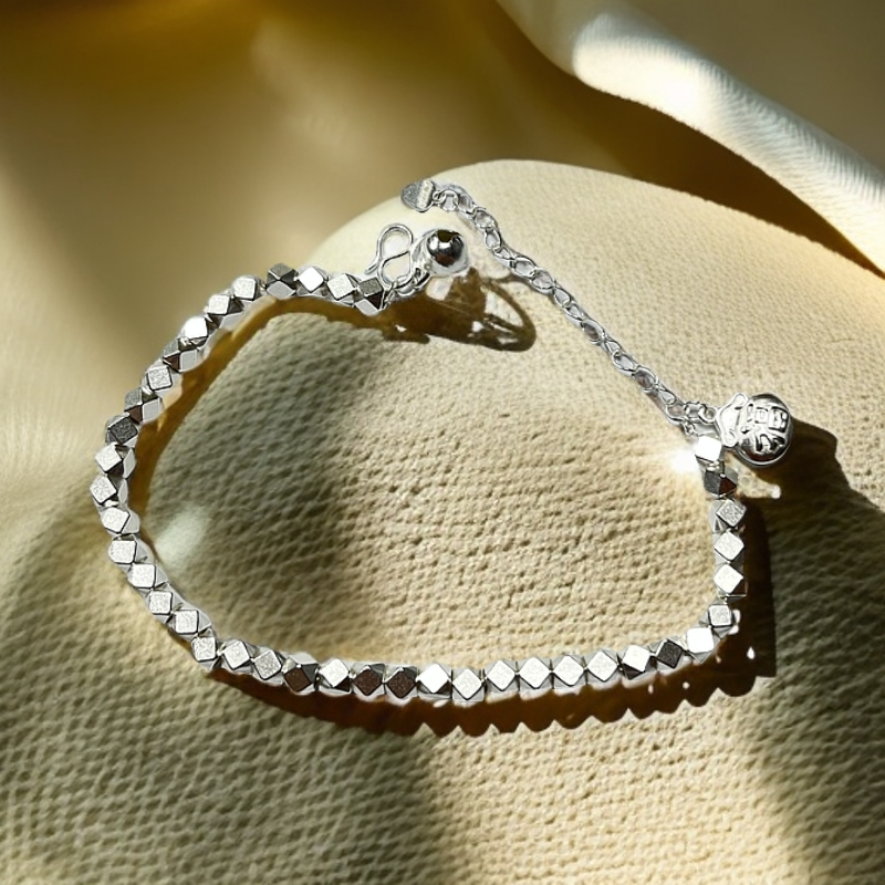 足银手链 福袋碎银子设计款手链