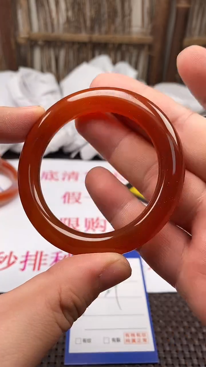 【闪购商品】玛瑙/玉髓手镯未镶嵌442-53/4多样性发货看清圈口下单