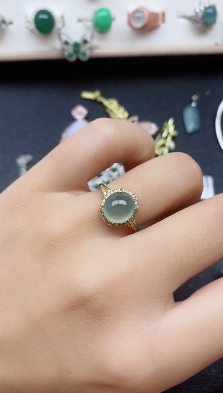 【闪购商品】翡翠戒指银S925镶嵌11111
