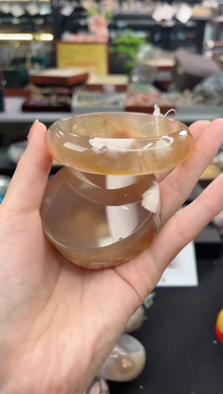 【闪购商品】石英质玉手镯未镶嵌62圈口（赠品镯心）3230566