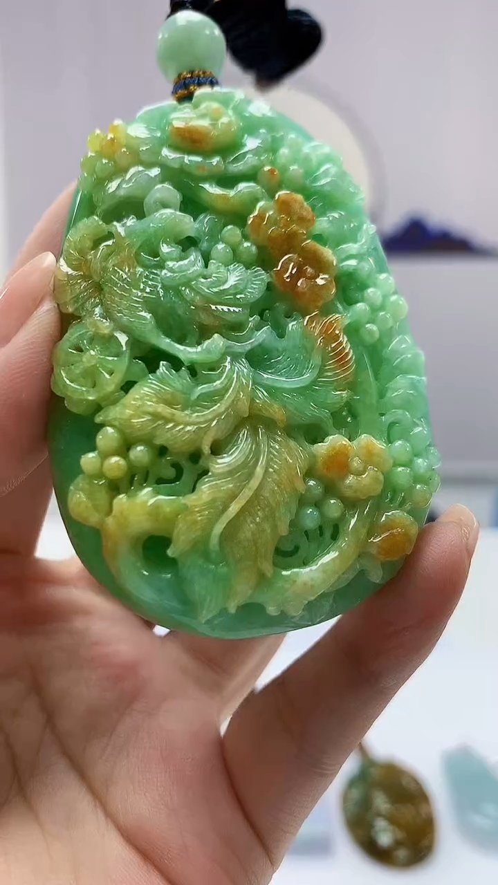 【闪购商品】定制翡翠未镶嵌5028ms-毛货凤凰152