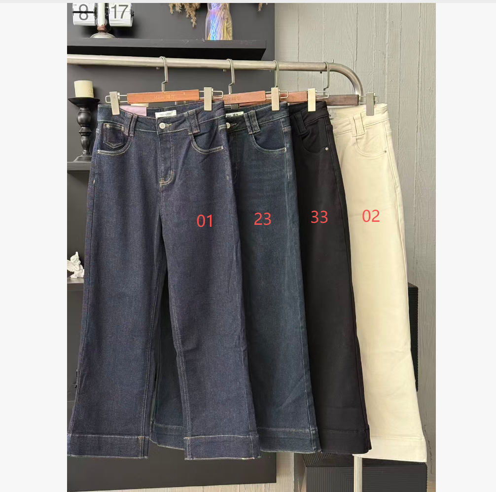 小妳XiaoNi———（冬款卷边牛仔裤2440075）