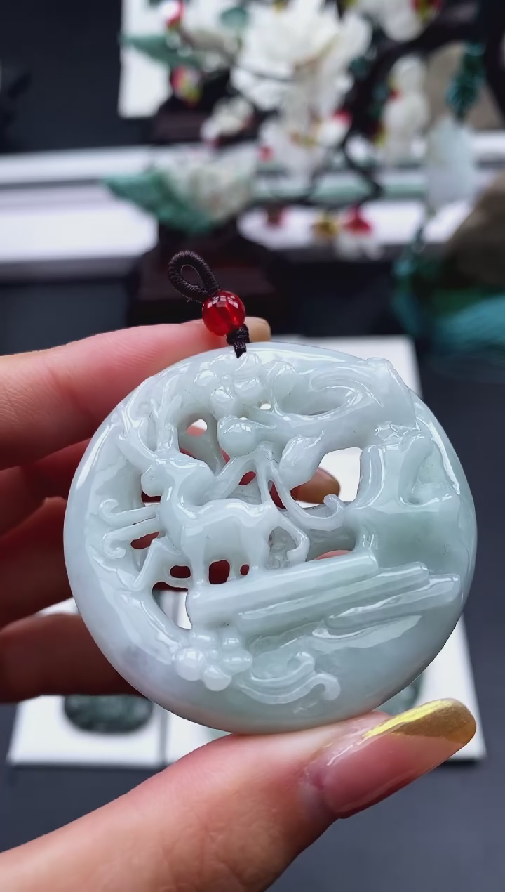 【闪购商品】翡翠颈饰未镶嵌天然缅甸A货翡翠