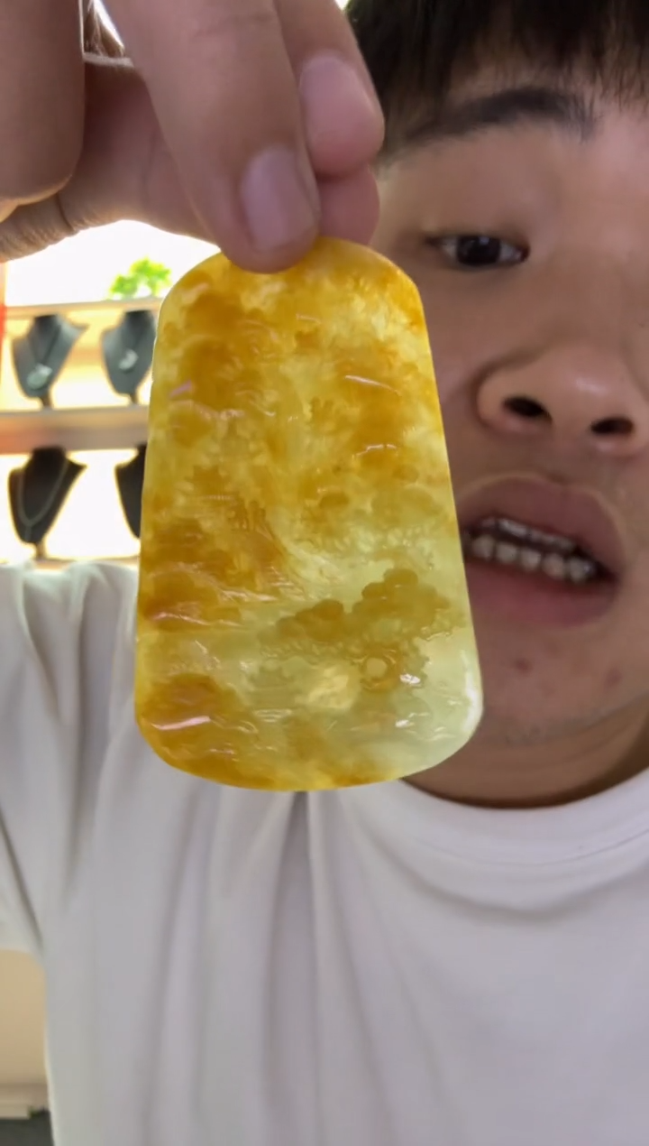 【闪购商品】翡翠颈饰未镶嵌天然翡翠A货孤品一件