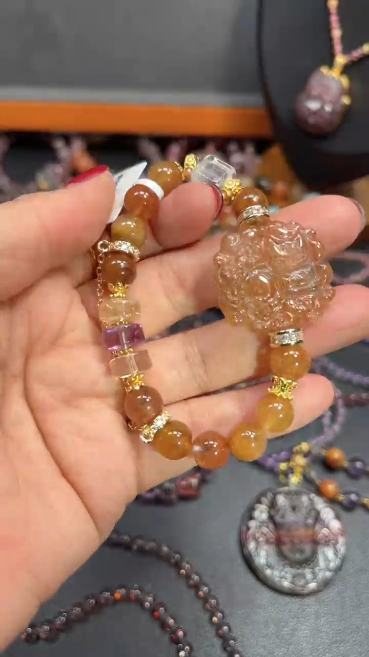 【闪购商品】水晶颈饰未镶嵌【百晶灵儿】天然水晶定制款