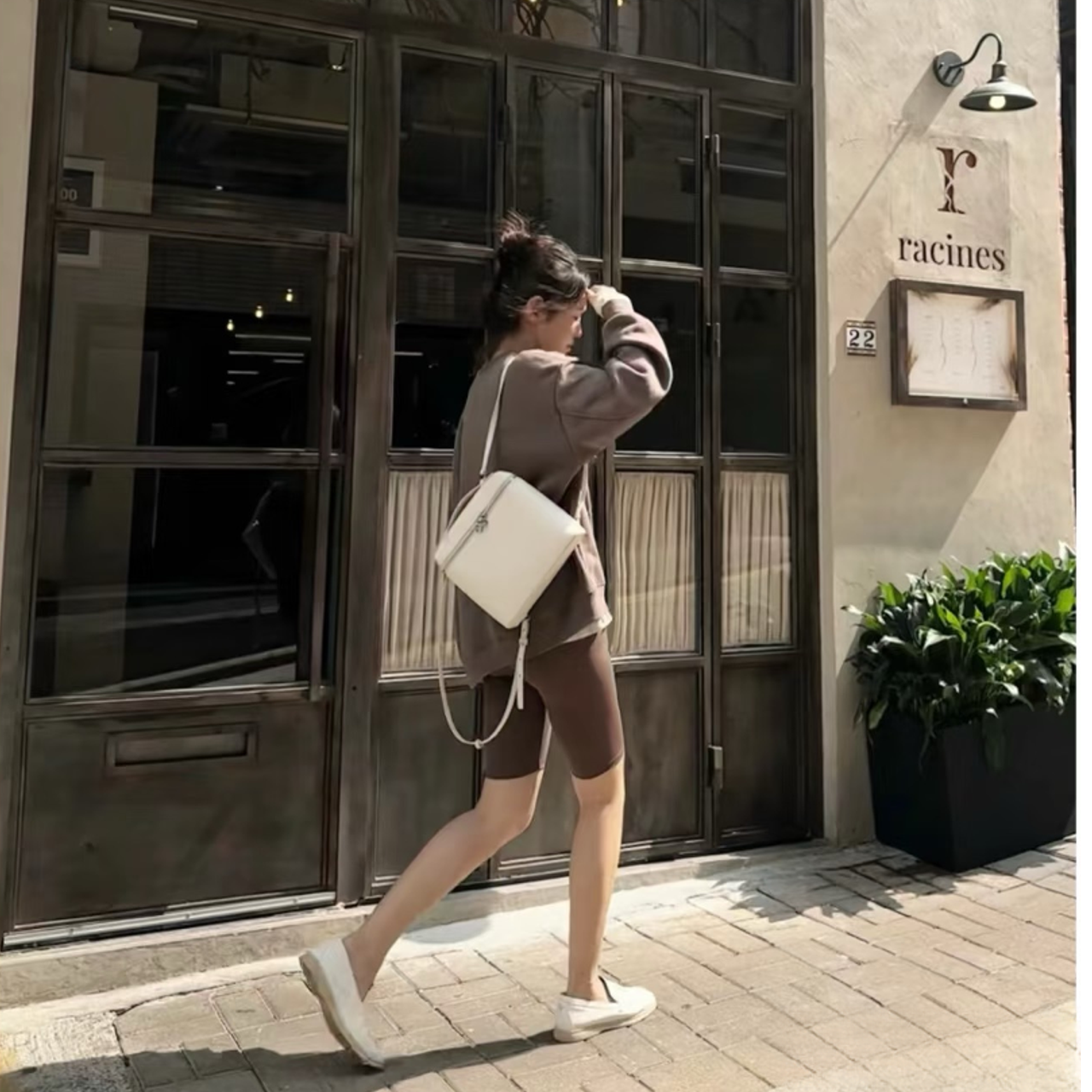 双肩背包女百搭小众设计通勤双肩包简约时尚饭盒便携时髦精必备