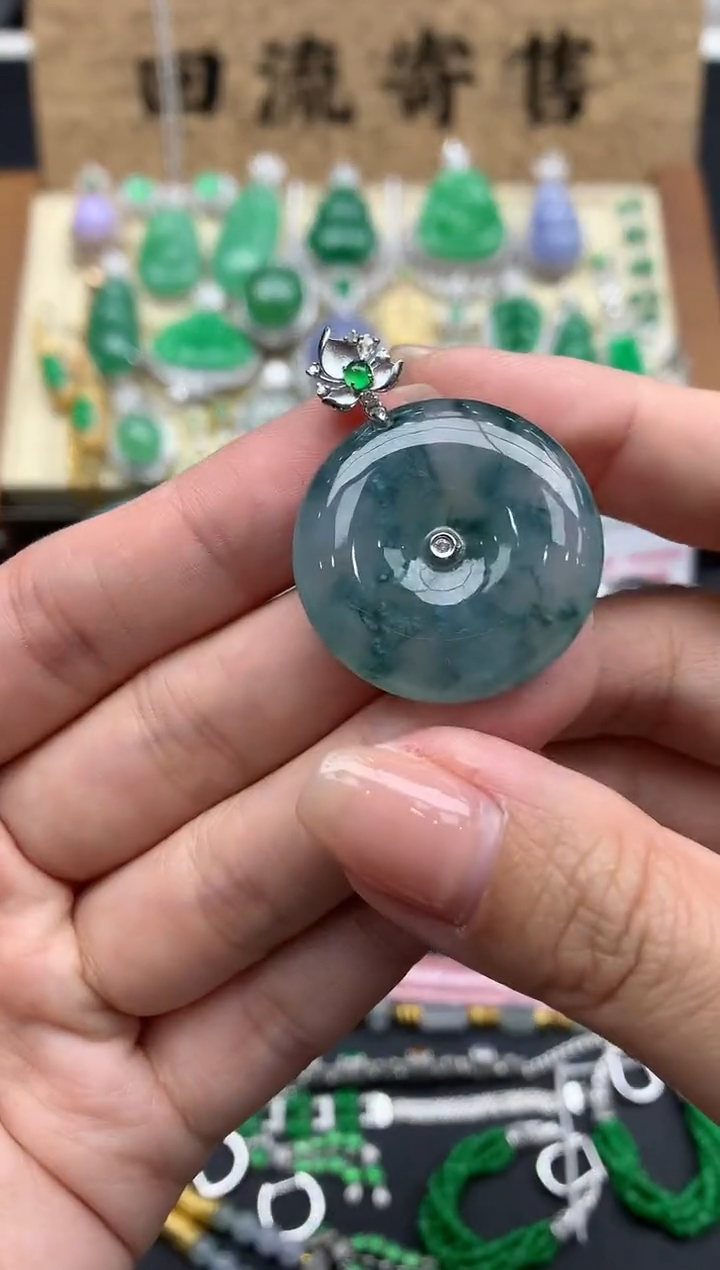 【闪购商品】翡翠颈饰18K金镶嵌249-中国好珍宝